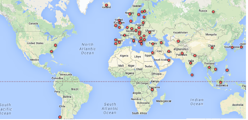 _Figure 10: Major Touch points of Diaspora around the globe_